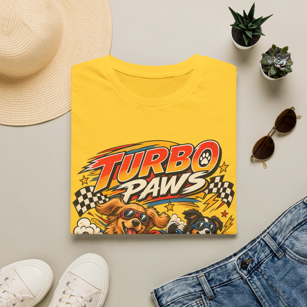 Turbo Paws T-Shirt — Retro Racing Dog Graphic Tee