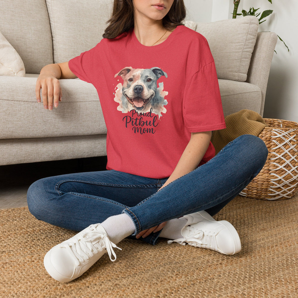 Proud Pitbull Mom T-Shirt
