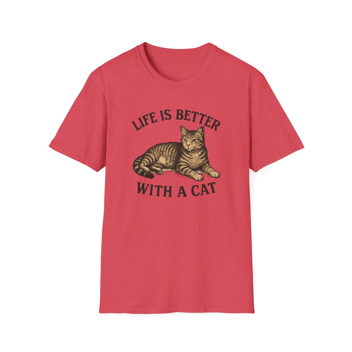 Cat With Slogan T-Shirt