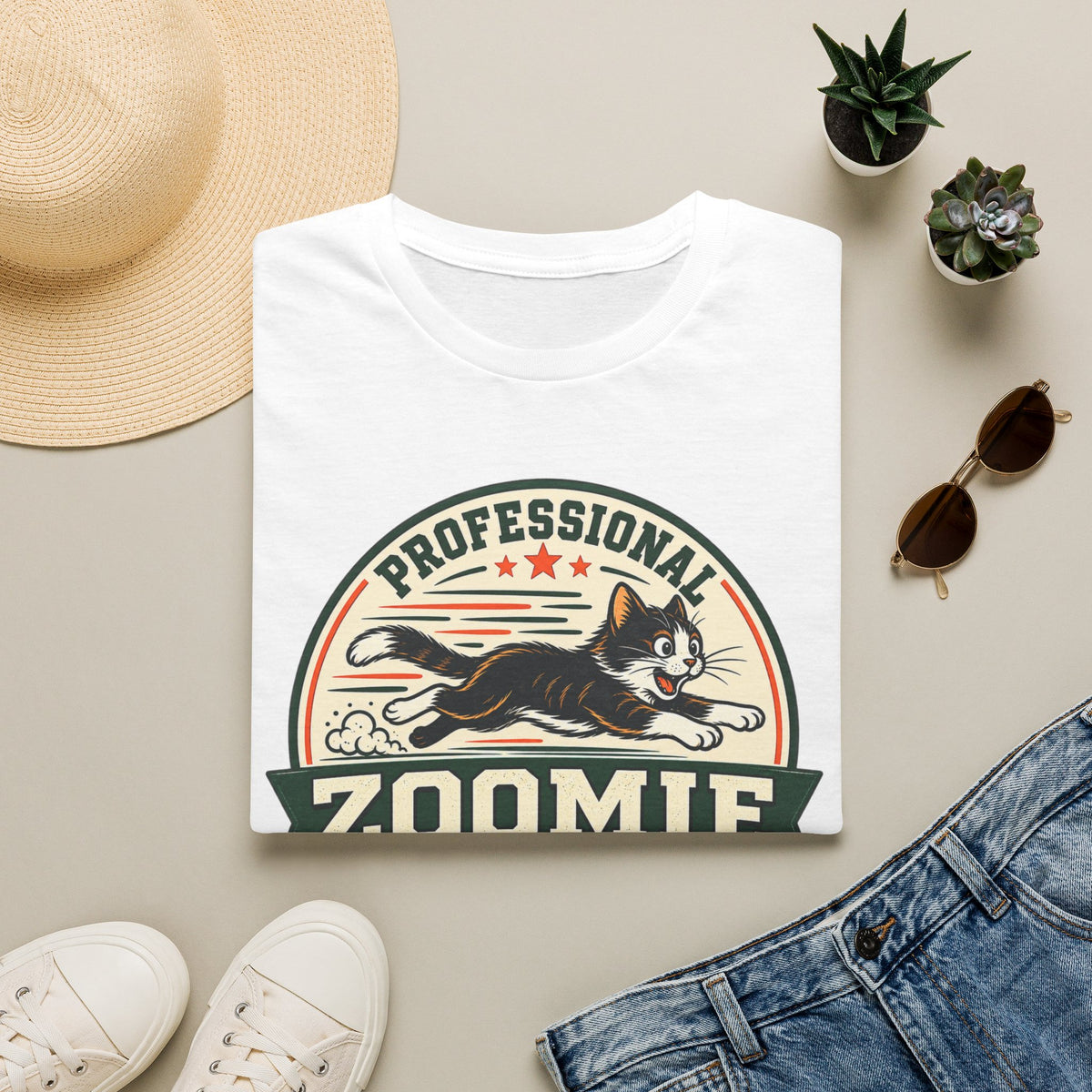 Professional Zoomie Specialist T-Shirt — Funny Cat Zoomies Tee