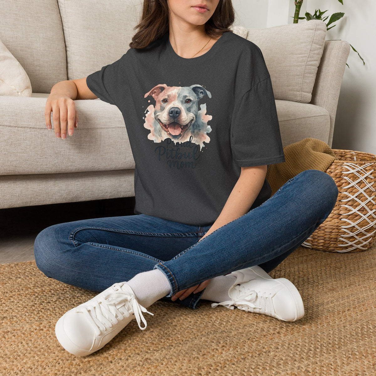 Proud Pitbull Mom T-Shirt