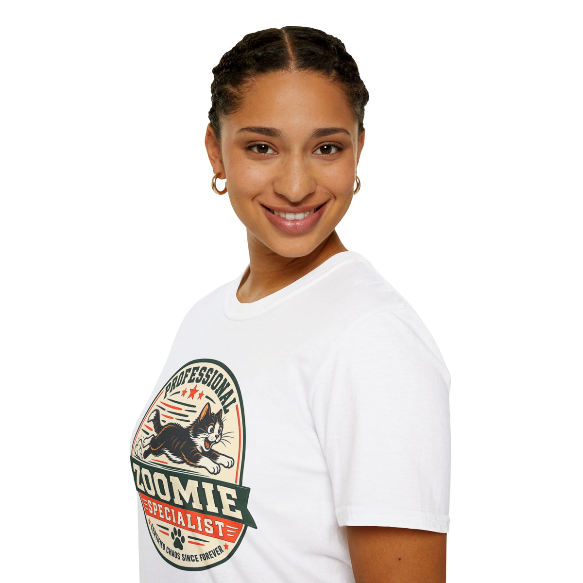 Professional Zoomie Specialist T-Shirt — Funny Cat Zoomies Tee