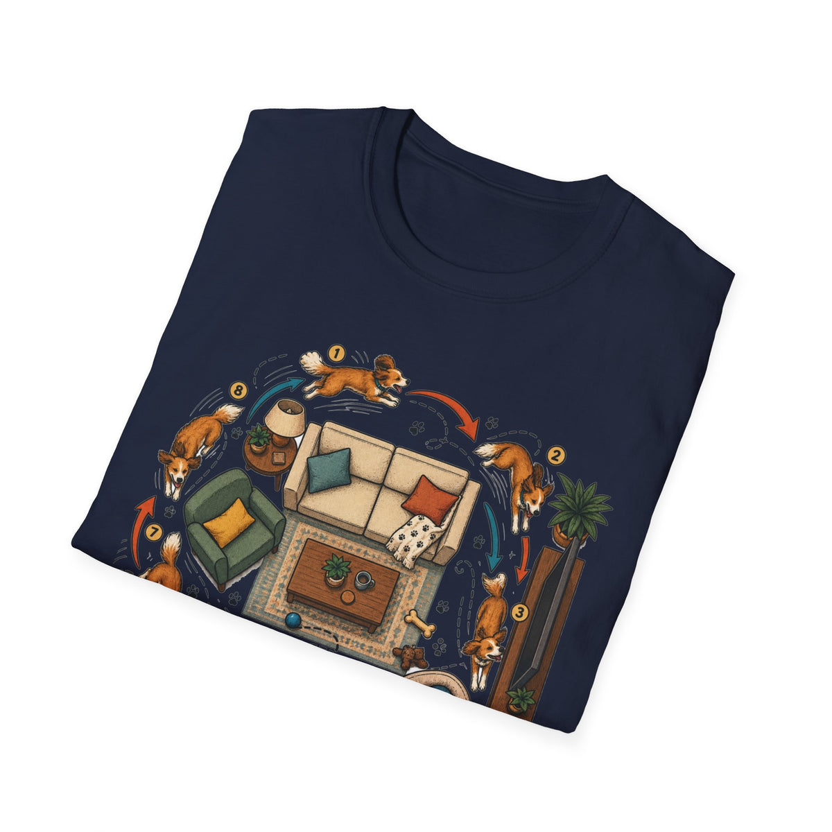 Zoomies Dog T-Shirt — Playful Puppy Housewarming Tee
