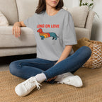 Retro Rainbow Dachshund T-Shirt