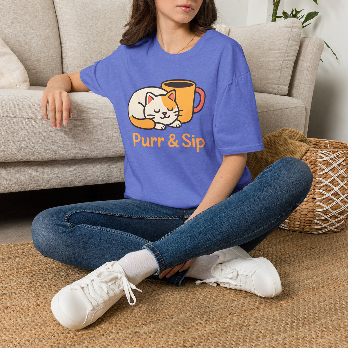 Purr and Sip Logo T-Shirt