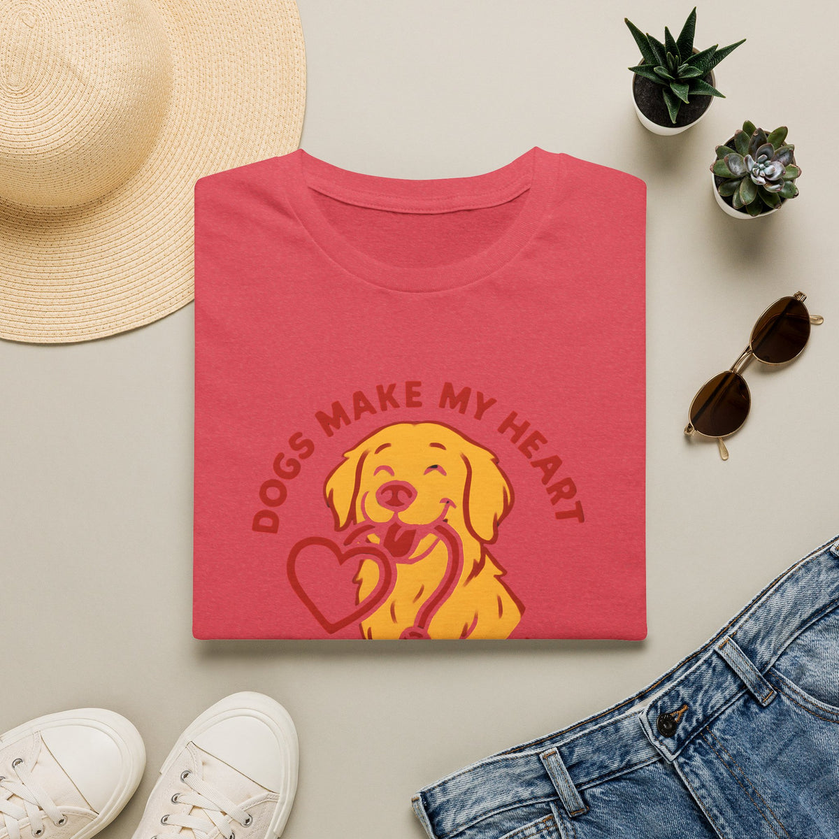 Dogs Make Heart Pawsitive T-Shirt