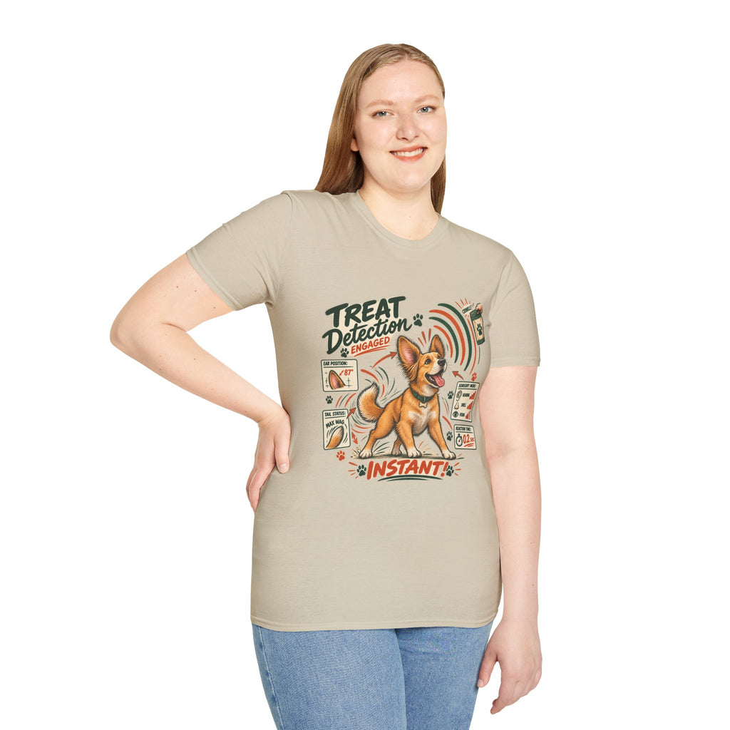 Dog Treat Detection T-Shirt — Funny Corgi ‘Treat Detection: Engaged’ Tee