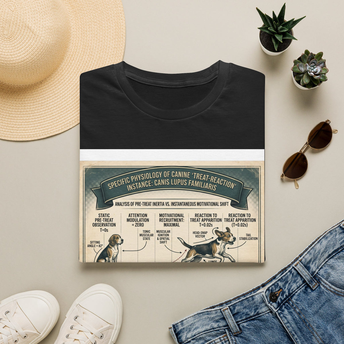 Canine Treat-Reaction Diagram T-Shirt