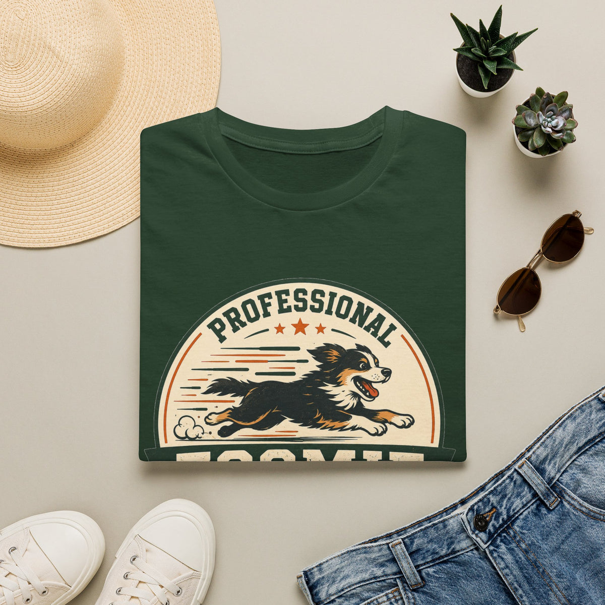 Professional Zoomie Specialist T-Shirt — Funny Dog Running Tee for Dog Lovers