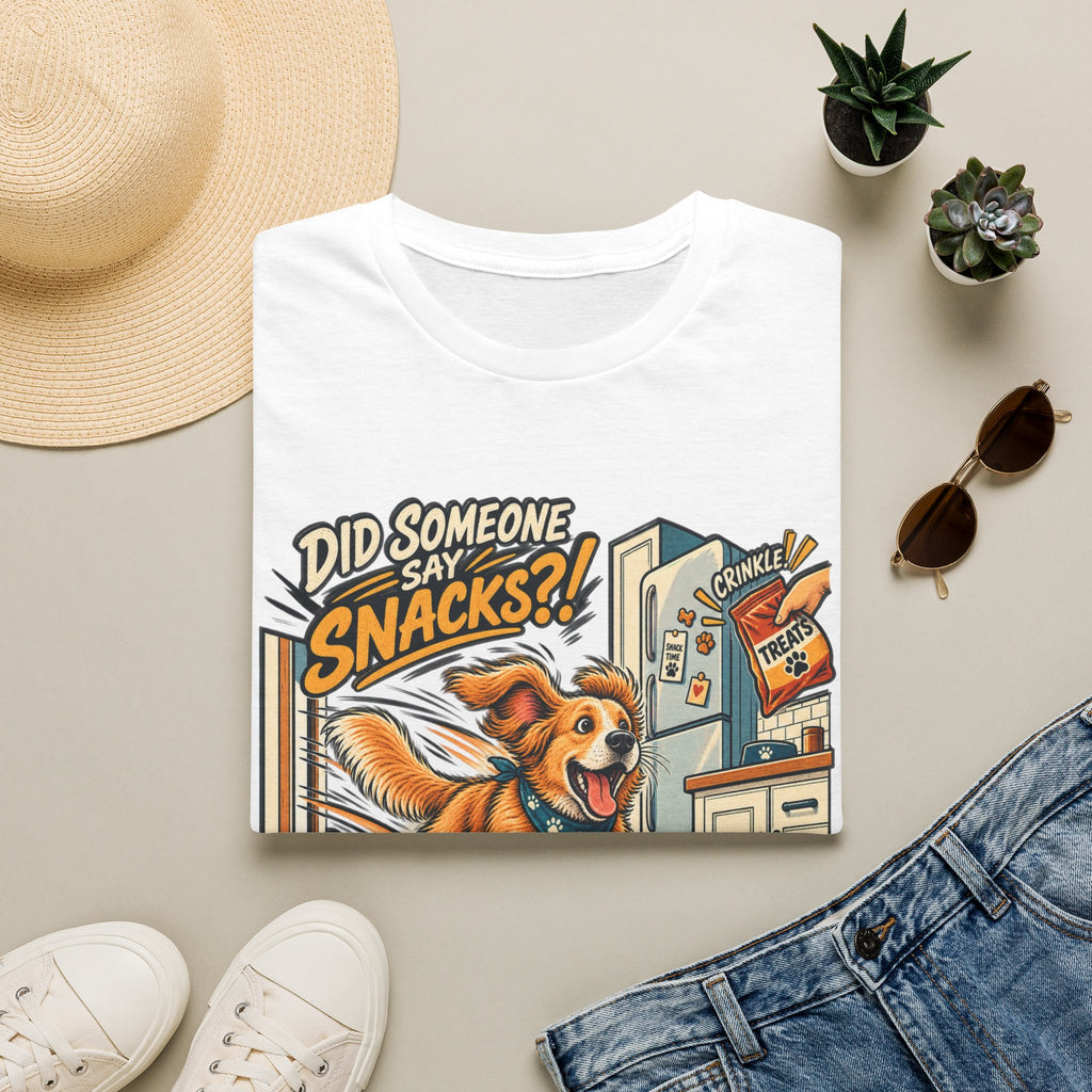 Did Someone Say Snacks? Dog Graphic T-Shirt