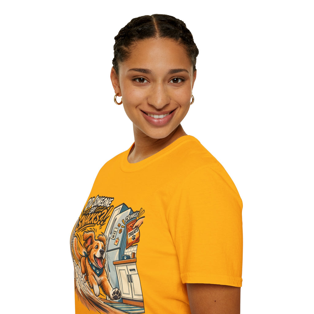 Did Someone Say Snacks? Dog Graphic T-Shirt