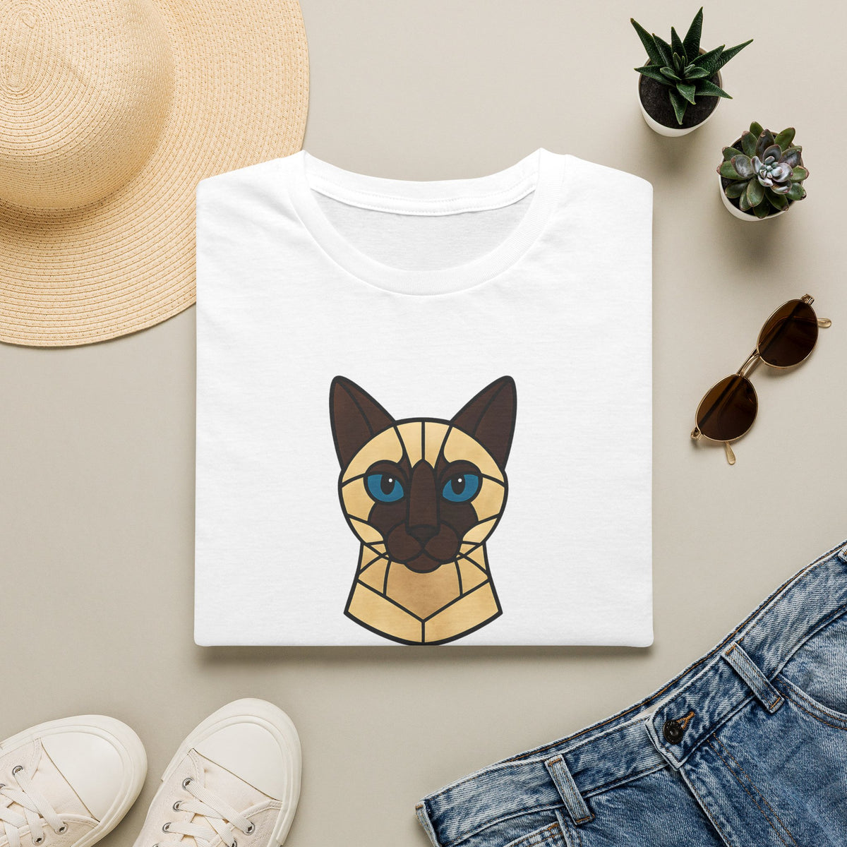 Stained Glass Cat T-Shirt