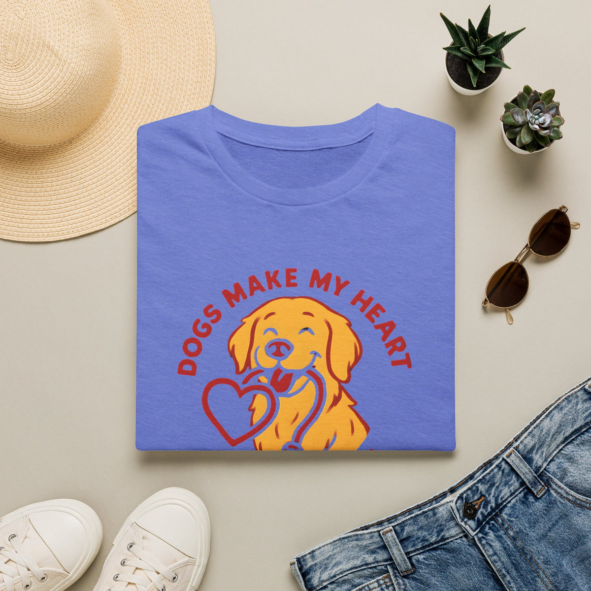 Dogs Make Heart Pawsitive T-Shirt