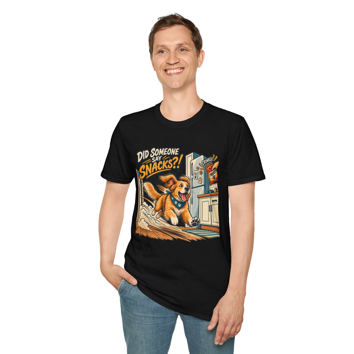 Did Someone Say Snacks? Dog Graphic T-Shirt