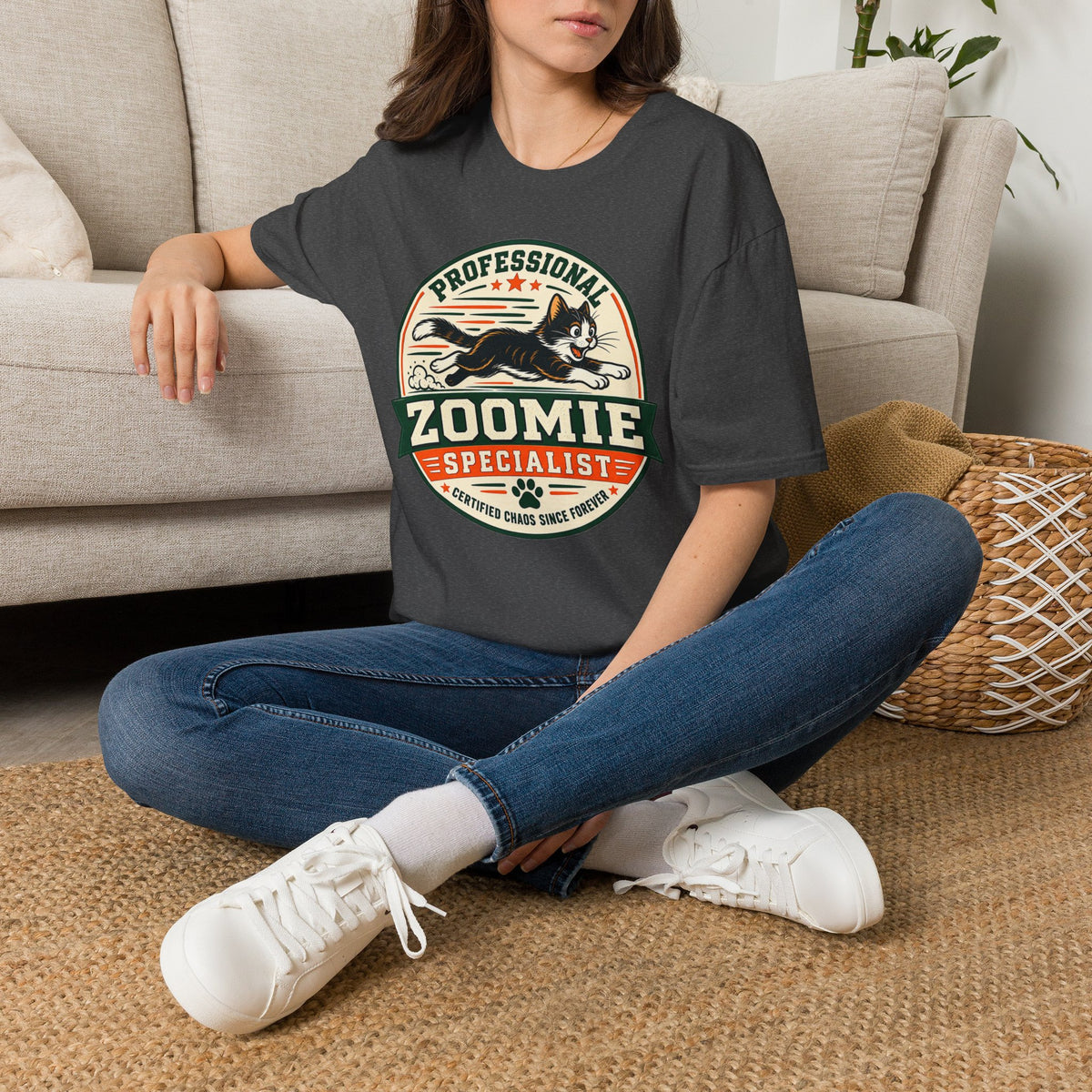 Professional Zoomie Specialist T-Shirt — Funny Cat Zoomies Tee