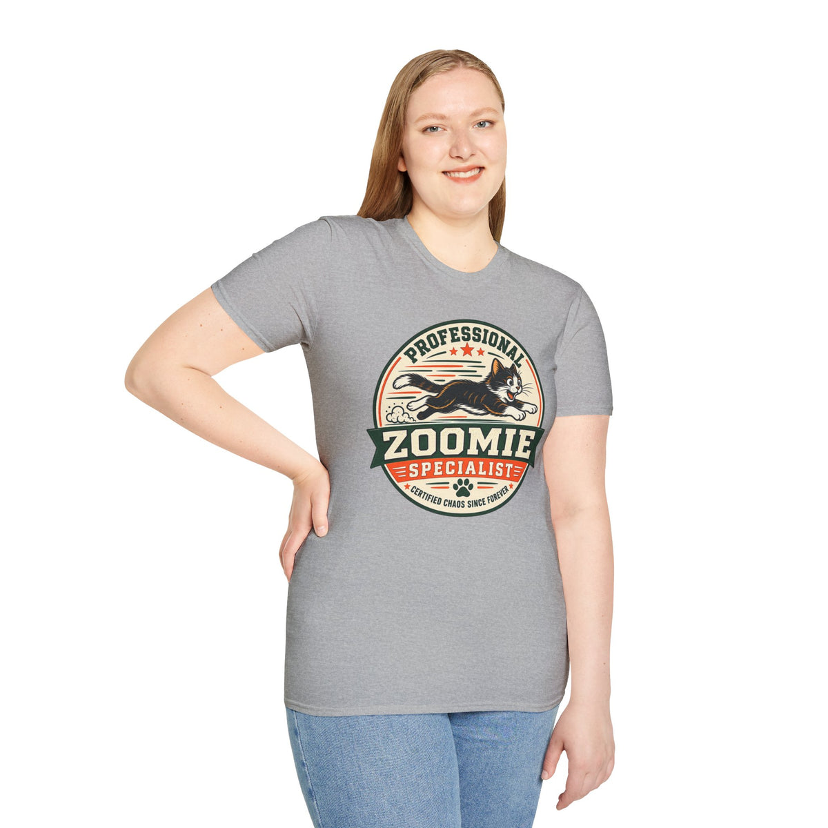 Professional Zoomie Specialist T-Shirt — Funny Cat Zoomies Tee