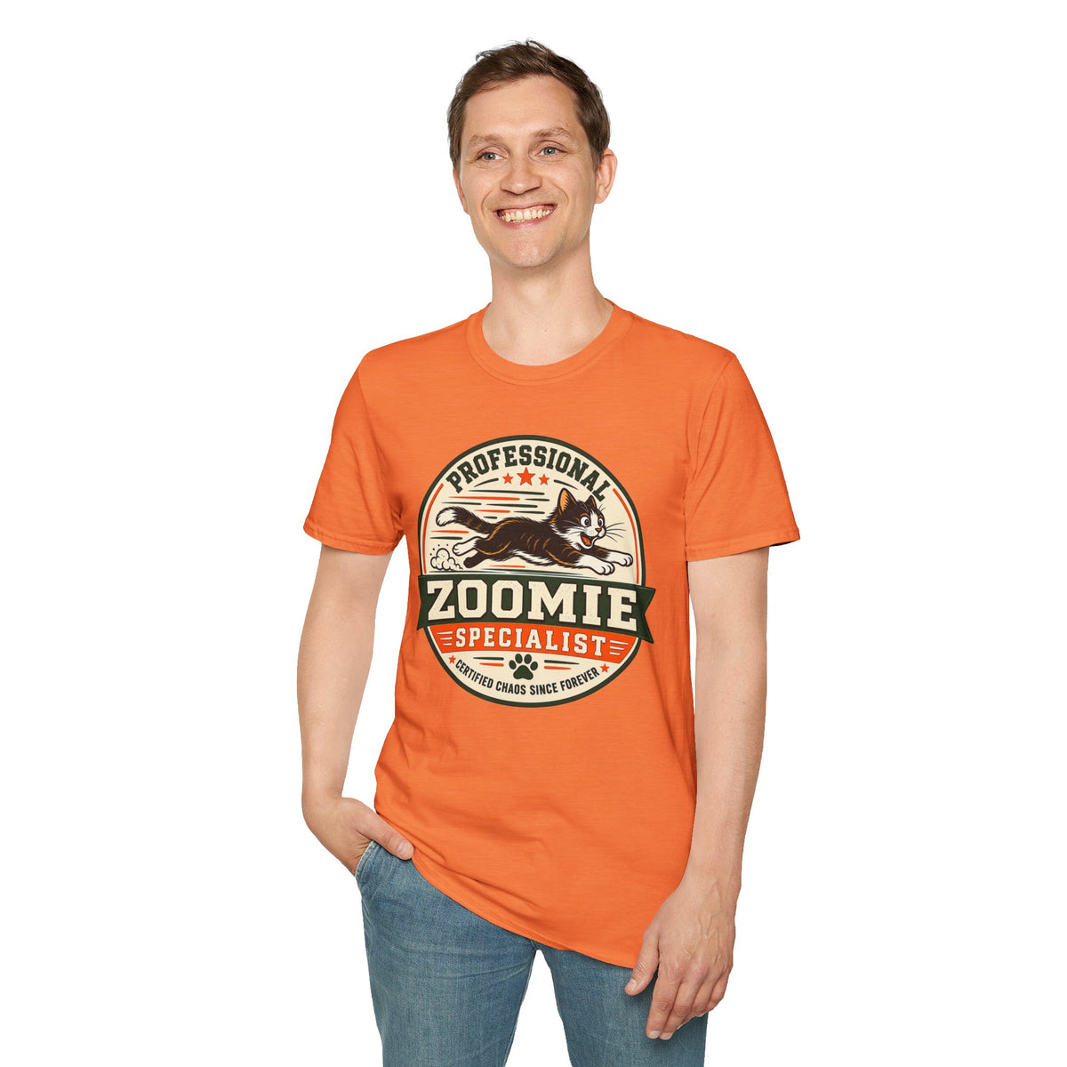 Professional Zoomie Specialist T-Shirt — Funny Cat Zoomies Tee