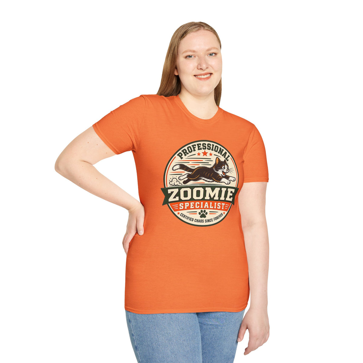Professional Zoomie Specialist T-Shirt — Funny Cat Zoomies Tee