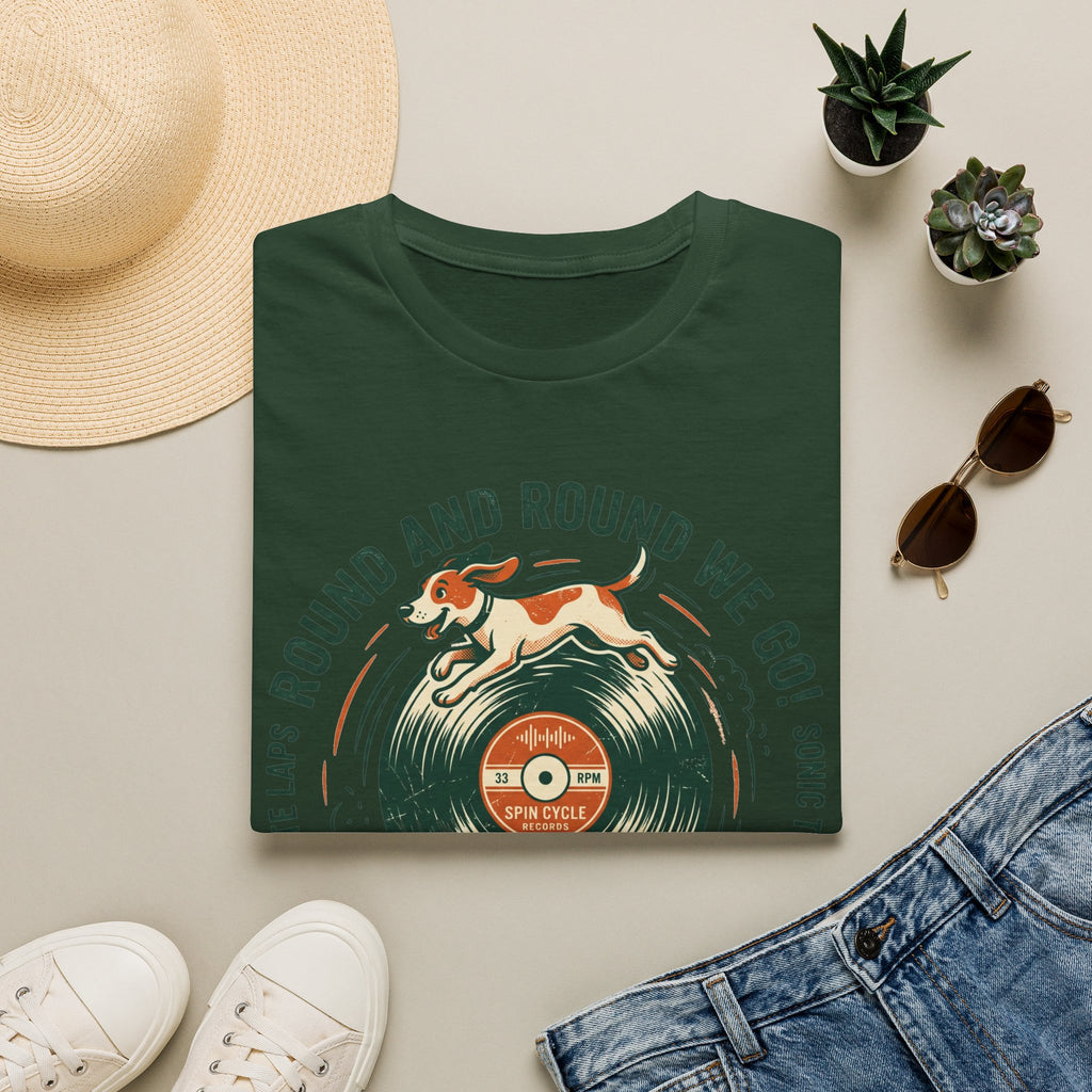 Round and Round We Go Vinyl T-Shirt — The Adventures of Vinyl Retro Record Tee