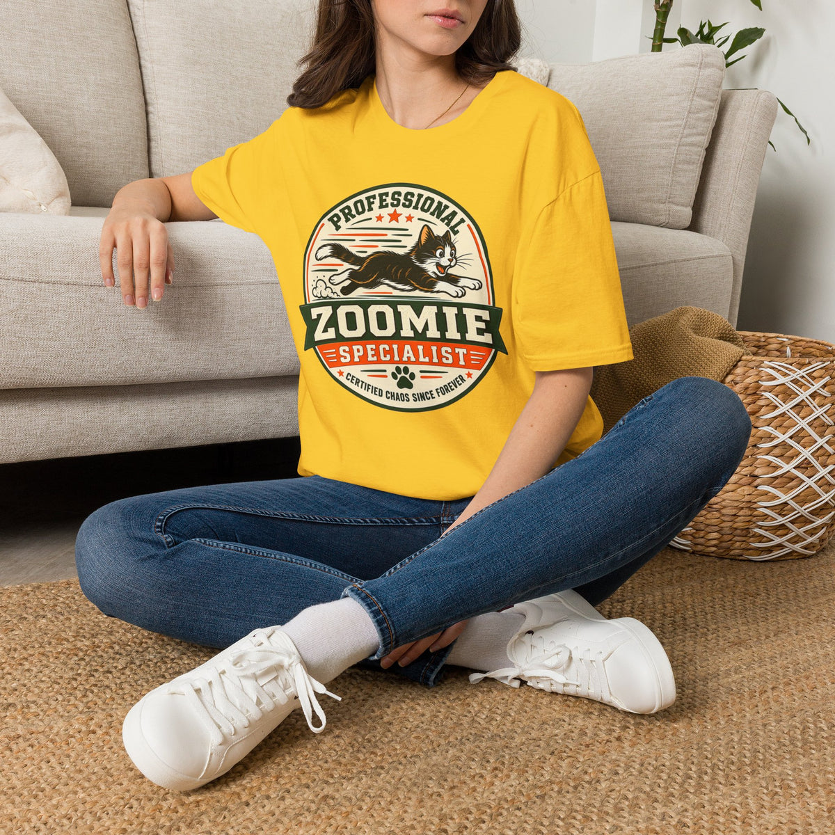 Professional Zoomie Specialist T-Shirt — Funny Cat Zoomies Tee