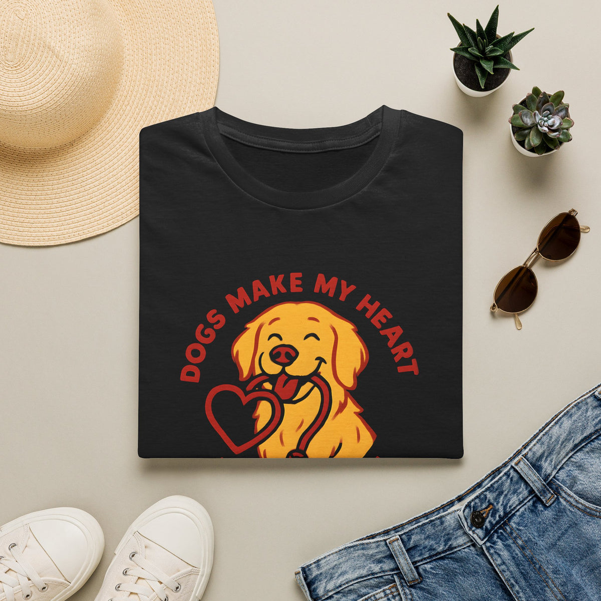 Dogs Make Heart Pawsitive T-Shirt