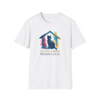 Watercolor Cat Inside House T-Shirt