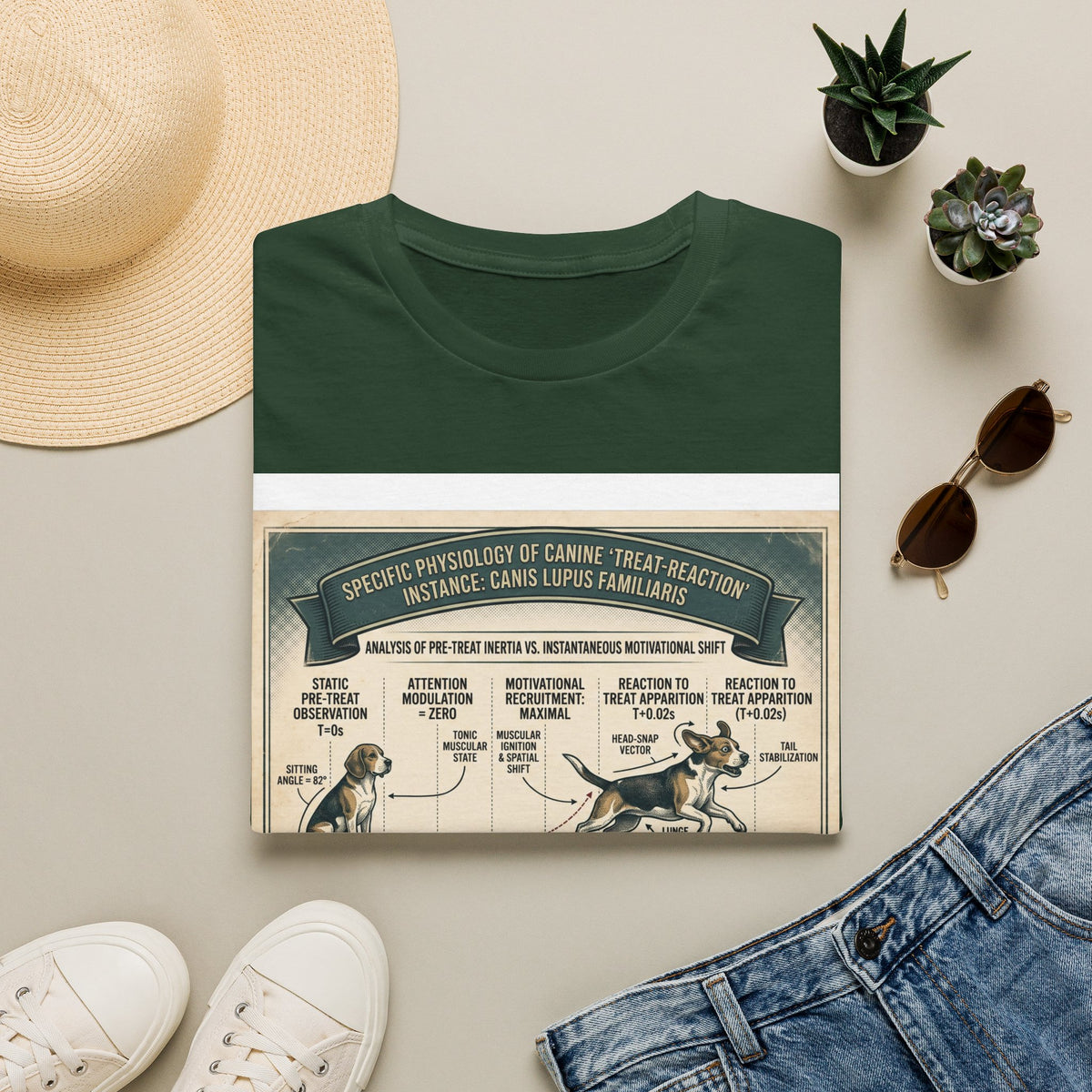Canine Treat-Reaction Diagram T-Shirt