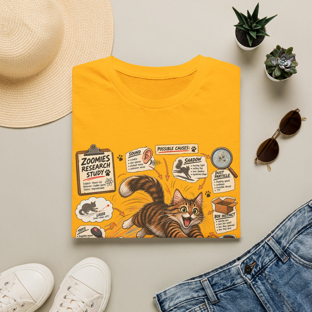 Cat Science T-Shirt — “It’s Science” Zoomies Research Design