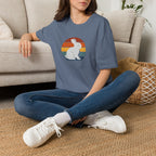 Rainbow striped rabbit T-Shirt