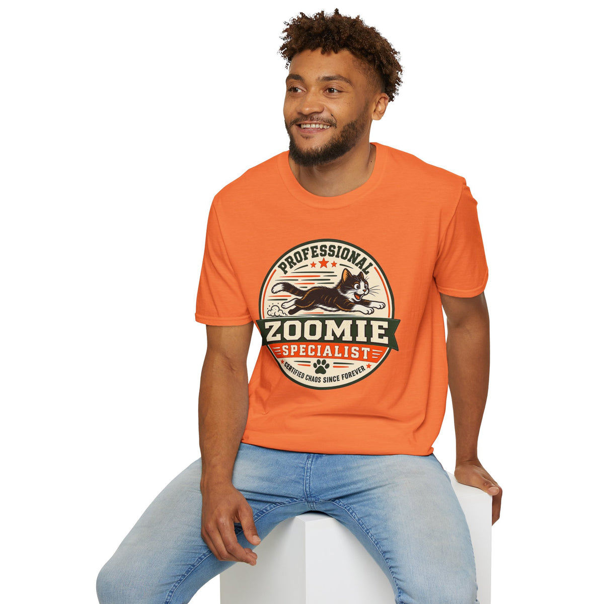 Professional Zoomie Specialist T-Shirt — Funny Cat Zoomies Tee