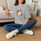 Rainbow striped rabbit T-Shirt