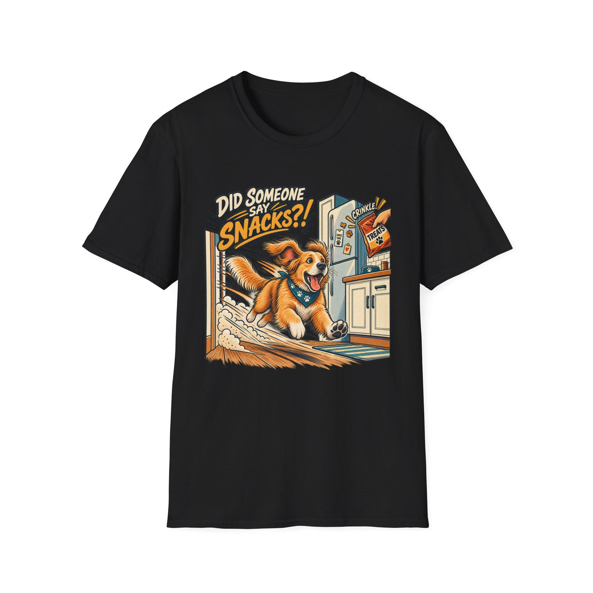 Did Someone Say Snacks? Dog Graphic T-Shirt