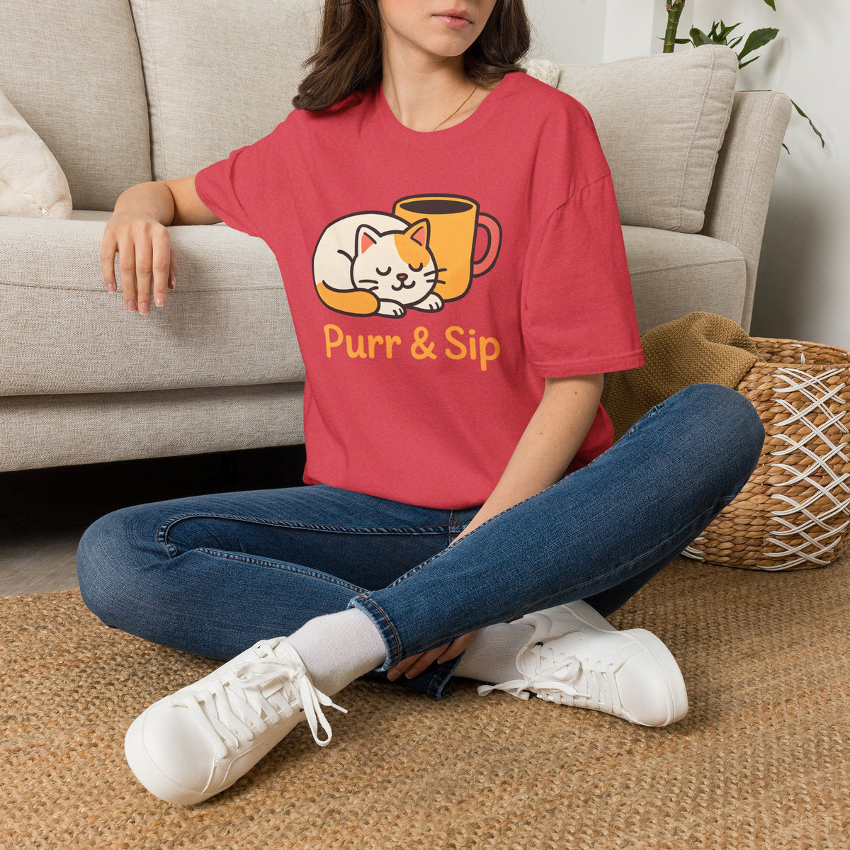 Purr and Sip Logo T-Shirt