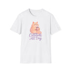 Cattitude - Cat with Coffee Cup T-Shirt