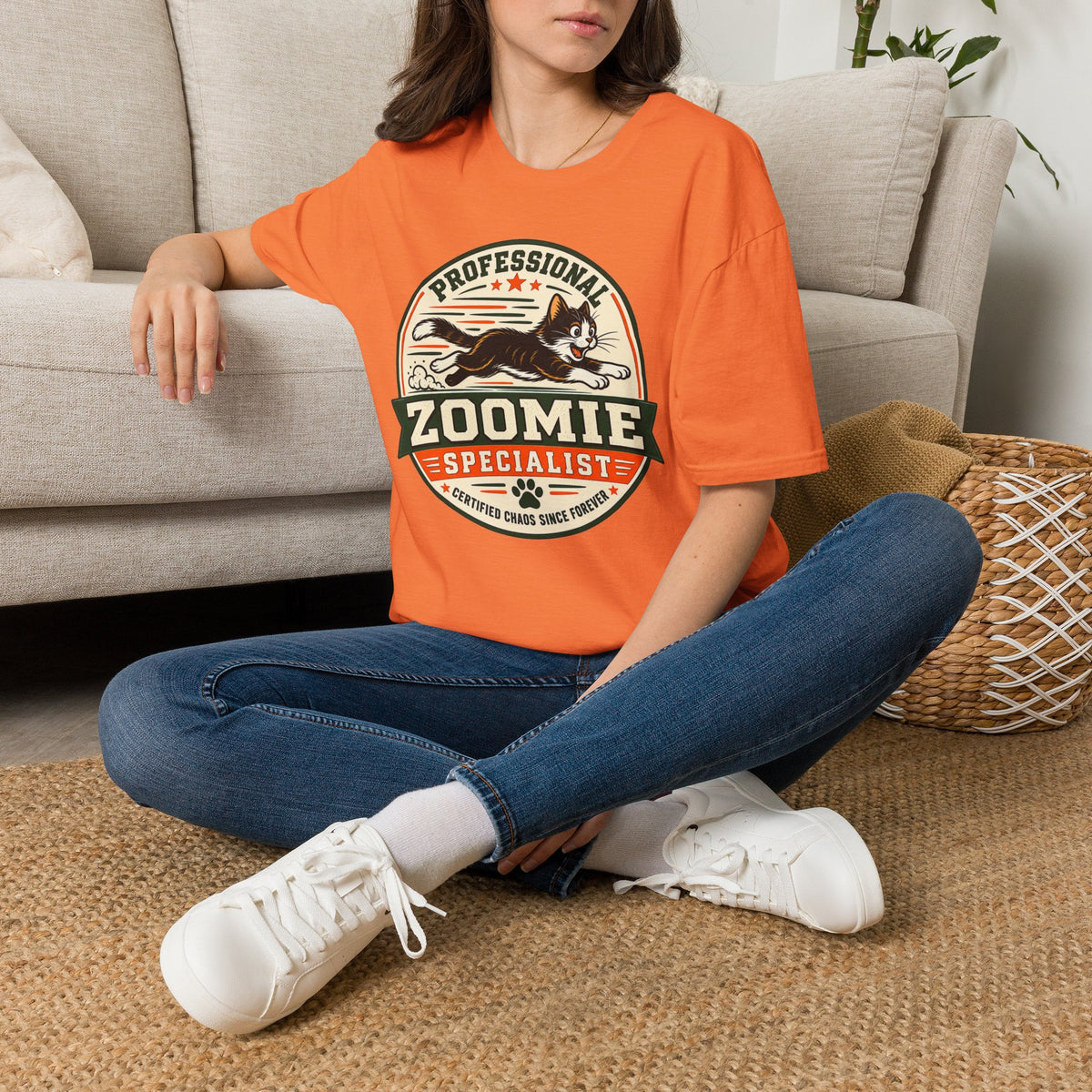 Professional Zoomie Specialist T-Shirt — Funny Cat Zoomies Tee