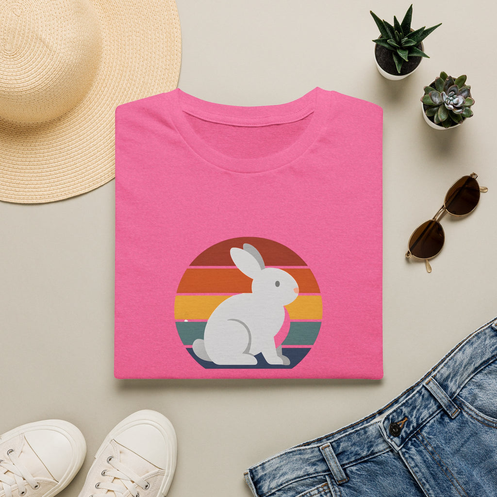Rainbow striped rabbit T-Shirt
