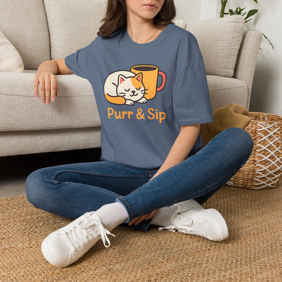 Purr and Sip Logo T-Shirt