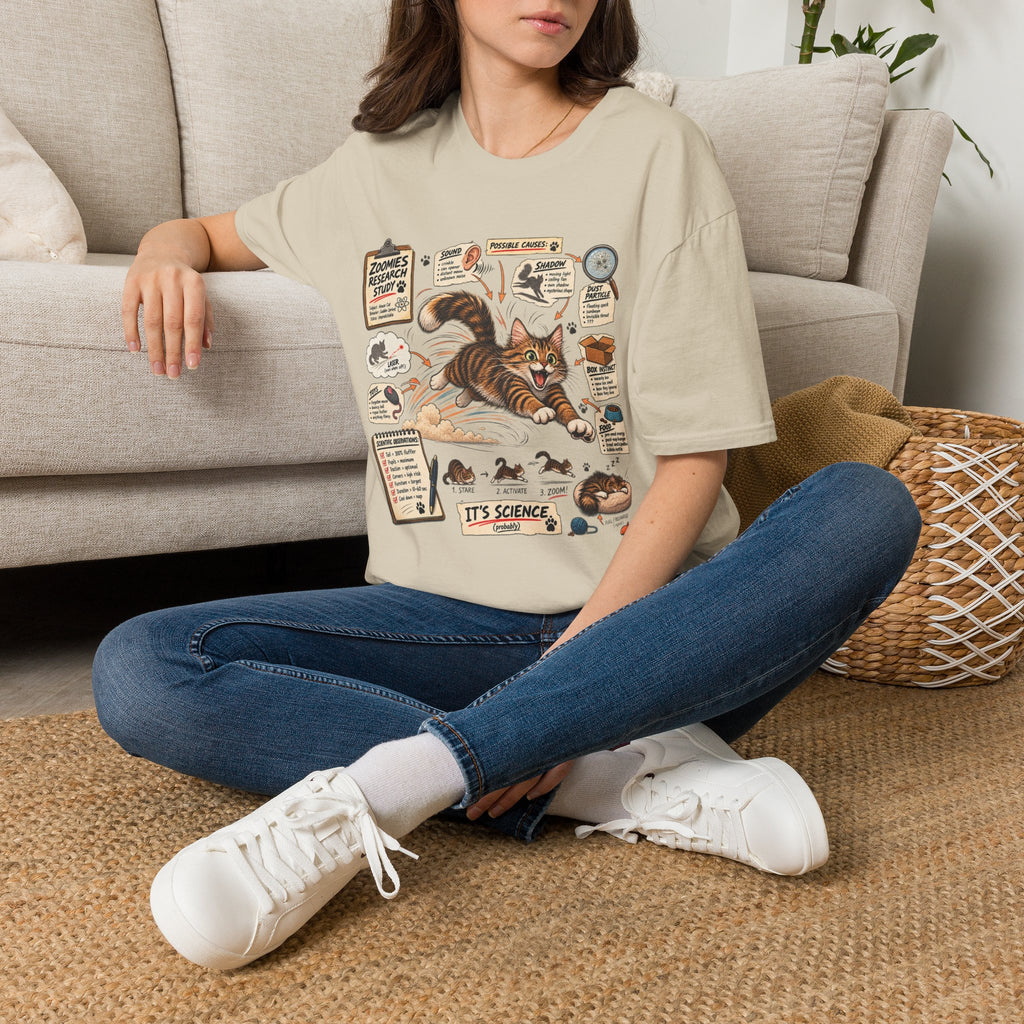 Cat Science T-Shirt — “It’s Science” Zoomies Research Design