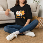 Purr and Sip Logo T-Shirt