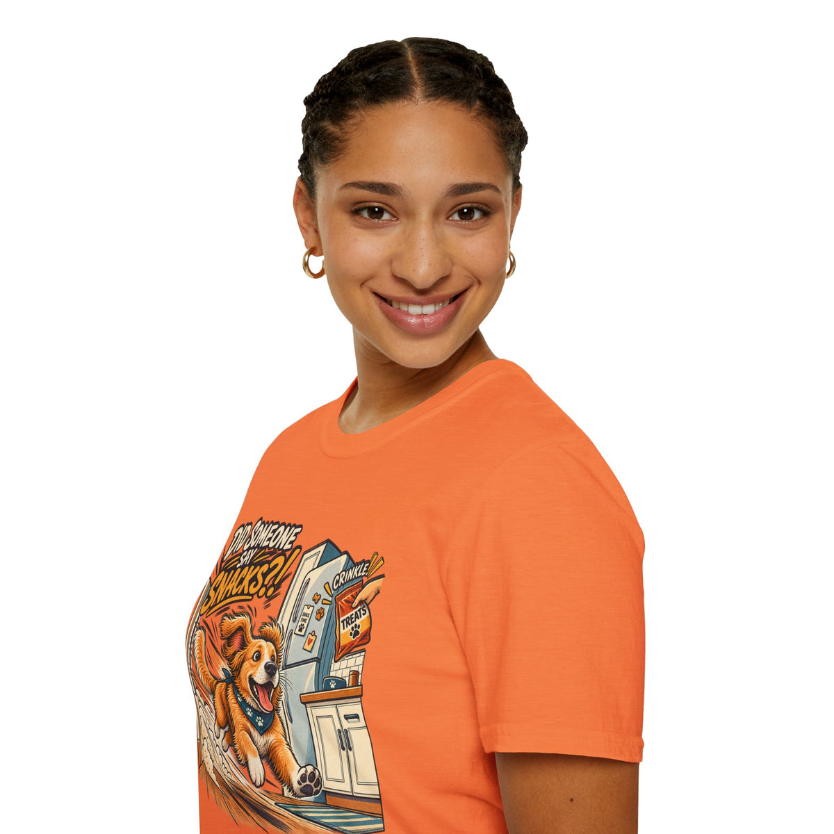 Did Someone Say Snacks? Dog Graphic T-Shirt