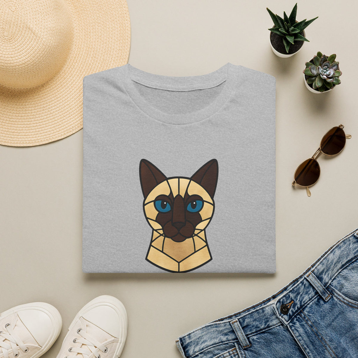 Stained Glass Cat T-Shirt