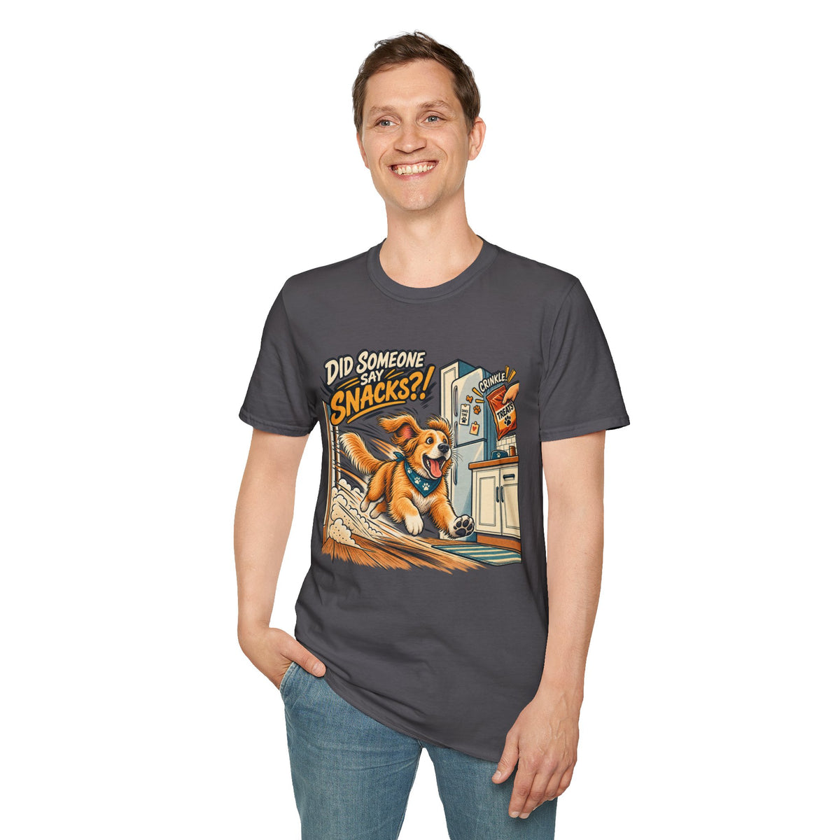 Did Someone Say Snacks? Dog Graphic T-Shirt