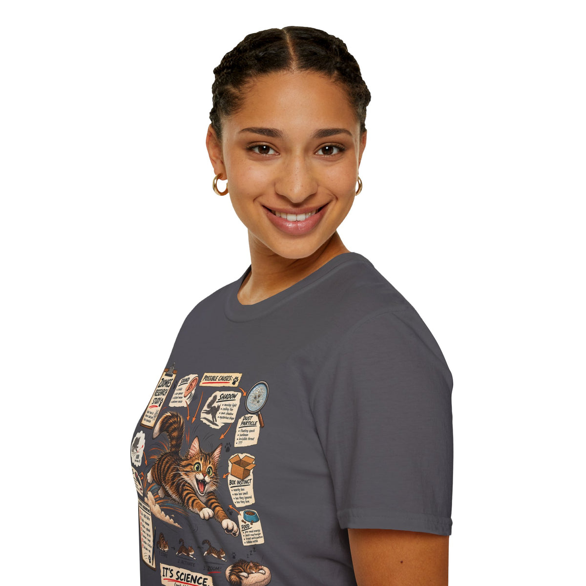Cat Science T-Shirt — “It’s Science” Zoomies Research Design
