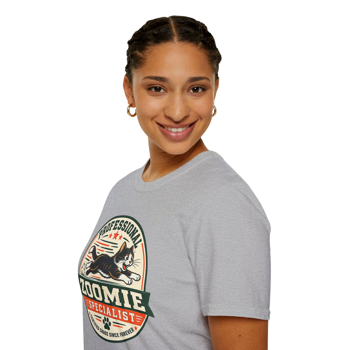 Professional Zoomie Specialist T-Shirt — Funny Cat Zoomies Tee