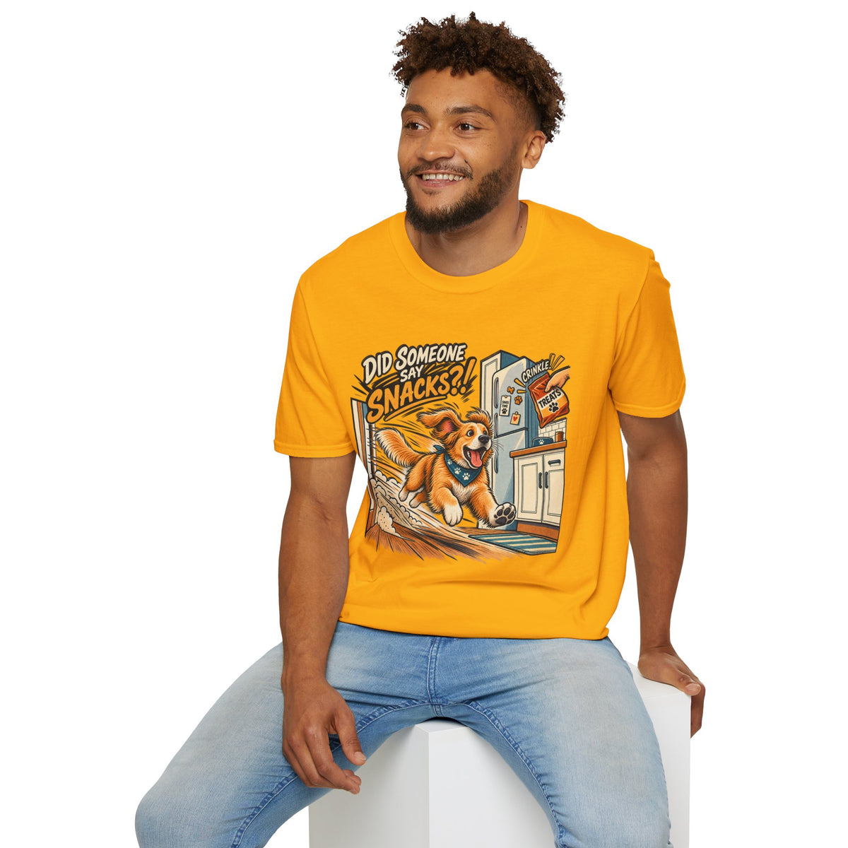 Did Someone Say Snacks? Dog Graphic T-Shirt