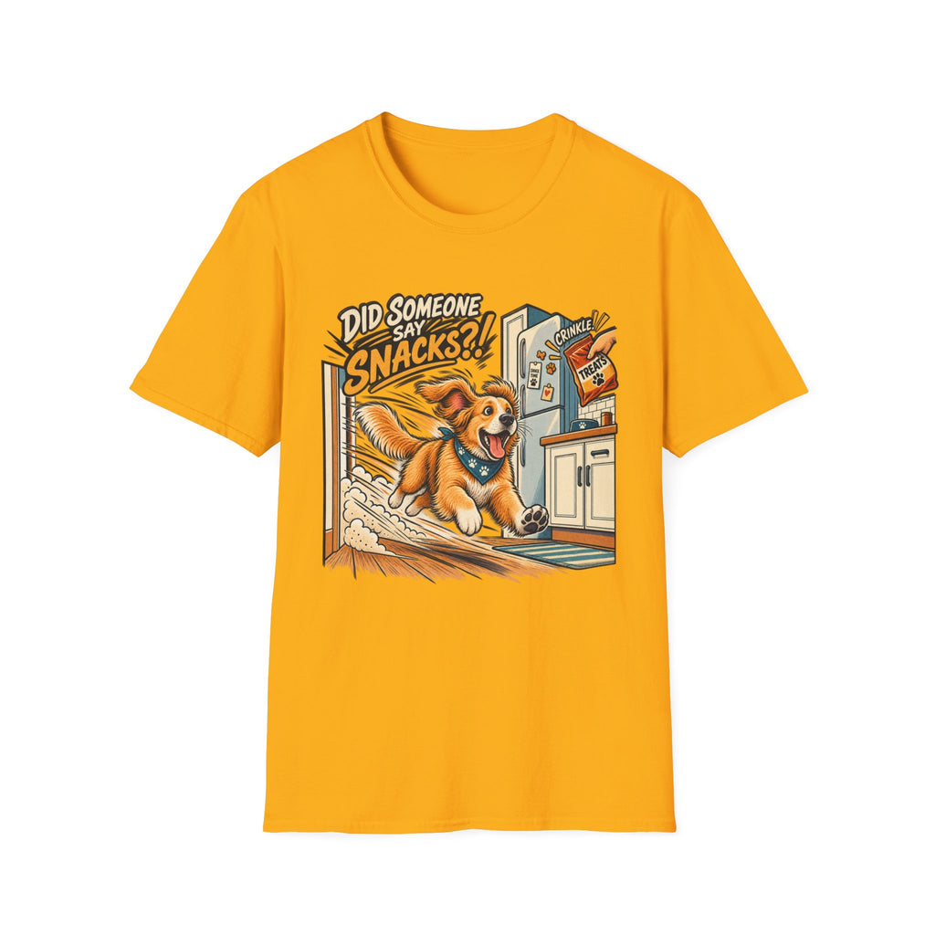 Did Someone Say Snacks? Dog Graphic T-Shirt