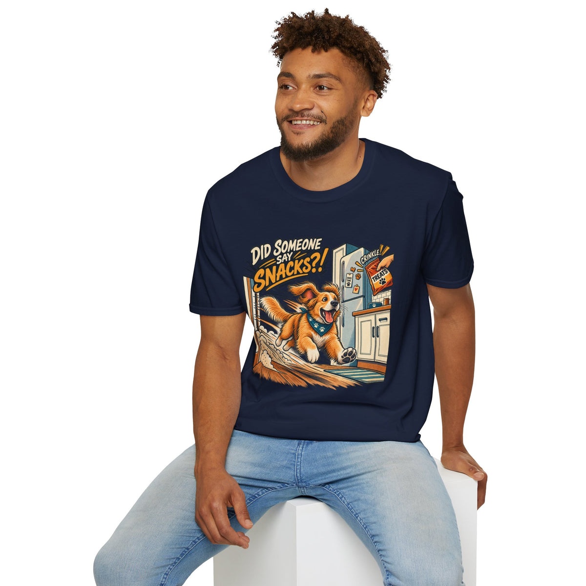 Did Someone Say Snacks? Dog Graphic T-Shirt