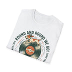 Round and Round We Go Vinyl T-Shirt — The Adventures of Vinyl Retro Record Tee