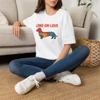 Retro Rainbow Dachshund T-Shirt