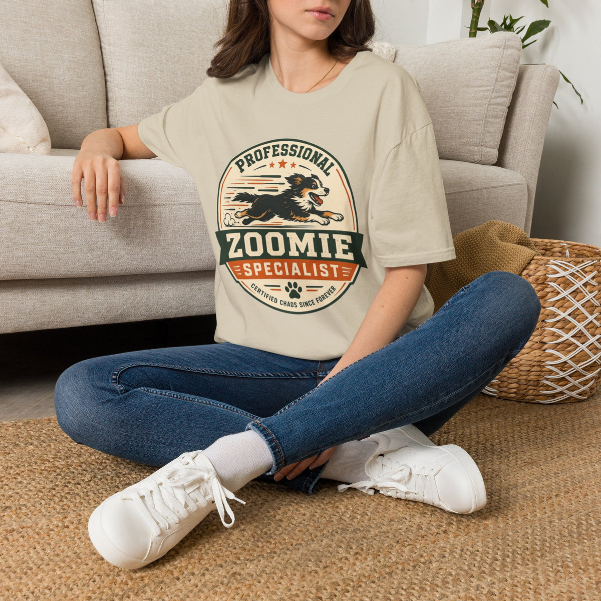 Professional Zoomie Specialist T-Shirt — Funny Dog Running Tee for Dog Lovers